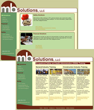 Website of MB Solutions, LLC